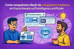 Come conquistare clienti da sviluppatore freelance: un trucco basato sull’intelligenza artificiale